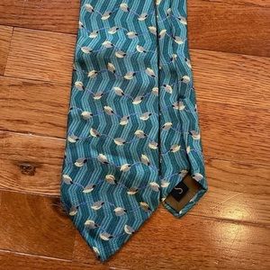 Robert Talbott silk hand sewn print Neck Tie made in the usa